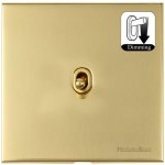 M Marcus Heritage Brass Winchester Range 1 Gang Dimming Stockholm Toggle Switch