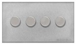M Marcus Heritage Brass Winchester Range 4 Gang Multi Location Secondary Dimmer (Compatible with LED bulbs)