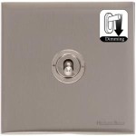 M Marcus Heritage Brass Winchester Range 1 Gang Dimming Toggle Switch