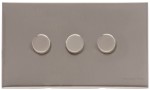M Marcus Heritage Brass Winchester Range 3 Gang Multi Location Primary Dimmer (Compatible with LED bulbs)