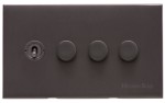 M Marcus Heritage Brass Winchester Range 4 Gang Mixed Toggle Switch Dimmer Switch 1xToggle Switch 3xTED