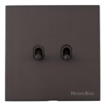 M Marcus Heritage Brass Winchester Range 2 Gang Stockholm Toggle Switch