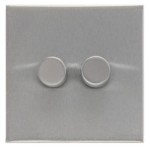 M Marcus Heritage Brass Winchester Range 2 Gang Multi Location Primary Dimmer (Compatible with LED bulbs)