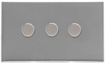 M Marcus Heritage Brass Winchester Range 3 Gang Multi Location Primary Dimmer (Compatible with LED bulbs)