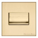 M Marcus Heritage Brass Winchester Range 6 Amp Triple Pole Fan Isolating Switch with Black Trim