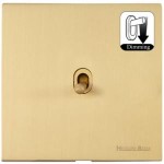 M Marcus Heritage Brass Winchester Range 1 Gang Dimming Stockholm Toggle Switch