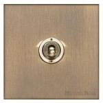 M Marcus Heritage Brass Winchester Range 1 Gang Intermediate Toggle Switch