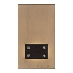 M Marcus Heritage Brass Winchester Range Shaver Socket Dual Output Voltage 110/240V with Black Trim