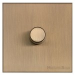 M Marcus Heritage Brass Winchester Range 1 Gang Multi Location Primary Dimmer (Compatible with LED bulbs)