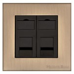 M Marcus Heritage Brass Winchester Range 2 Gang Master Line Socket