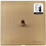 M Marcus Heritage Brass Winchester Range 1 Gang Dimming Stockholm Toggle Switch