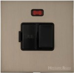 M Marcus Heritage Brass Windsor Range Switched Fused Spur Unit with Neon Indicator