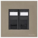 M Marcus Heritage Brass Windsor Range 2 Gang Secondary Line Socket