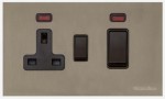M Marcus Heritage Brass Windsor Range 45A Cooker Unit Switch/13A Socket