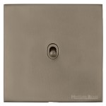 M Marcus Heritage Brass Windsor Range 1 Gang Stockholm Toggle Switch