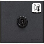 M Marcus Heritage Brass Windsor Range 1 Gang Dimming Toggle Switch