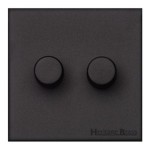 M Marcus Heritage Brass Windsor Range 2 Gang Multi Location Primary Dimmer