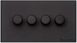 M Marcus Heritage Brass Windsor Range 4 Gang Multi Location Primary Dimmer