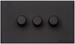 M Marcus Heritage Brass Windsor Range 3 Gang Multi Location Secondary Dimmer