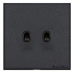 M Marcus Heritage Brass Windsor Range 2 Gang Stockholm Toggle Switch