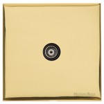 M Marcus Heritage Brass Windsor Range 1 Gang Non-Isolated TV Coaxial Socket