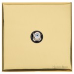 M Marcus Heritage Brass Windsor Range 1 Gang Satellite Socket