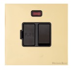 M Marcus Heritage Brass Windsor Range Switched Fused Spur Unit with Neon Indicator