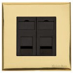 M Marcus Heritage Brass Windsor Range 2 Gang Secondary Line Socket