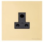 M Marcus Heritage Brass Windsor Range 5 Amp 3 Round Pin Socket