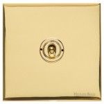 M Marcus Heritage Brass 1 Gang 2 Way Toggle Switch