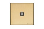 M Marcus Heritage Brass Windsor Range 1 Gang Isolated TV Coaxial Socket