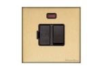 M Marcus Heritage Brass Windsor Range Switched Fused Spur Unit with Neon Indicator