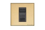 M Marcus Heritage Brass Windsor Range 1 Gang CAT6 Socket