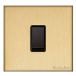 M Marcus Heritage Brass Windsor Range 1 Gang 2 Way Rocker Switch