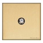 M Marcus Heritage Brass Windsor Range 1 Gang Satellite Socket