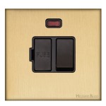 M Marcus Heritage Brass Windsor Range Switched Fused Spur Unit with Neon Indicator