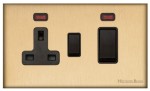 M Marcus Heritage Brass Windsor Range 45A Cooker Unit Switch/13A Socket