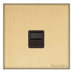 M Marcus Heritage Brass Windsor Range 1 Gang Master Line Socket