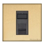 M Marcus Heritage Brass Windsor Range 1 Gang CAT6 Socket