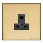 M Marcus Heritage Brass Windsor Range 5 Amp 3 Round Pin Socket