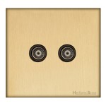 M Marcus Heritage Brass Windsor Range TV/FM Diplexed Socket