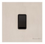 M Marcus Heritage Brass Windsor Range 1 Gang 2 Way Rocker Switch