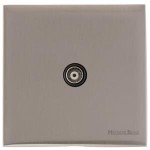 M Marcus Heritage Brass Windsor Range 1 Gang Isolated TV Coaxial Socket