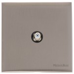 M Marcus Heritage Brass Windsor Range 1 Gang Satellite Socket