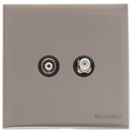 M Marcus Heritage Brass Windsor Range TV/Satellite Socket