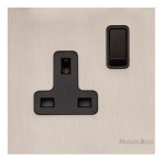 M Marcus Heritage Brass Windsor Range Single Switched Socket