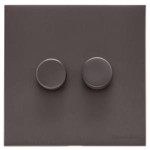 M Marcus Heritage Brass Windsor Range 2 Gang Multi Location Primary Dimmer