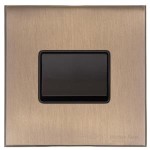 M Marcus Heritage Brass Windsor Range 6 Amp Triple Pole Fan Isolating Switch