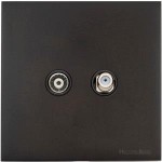 M Marcus Heritage Brass Windsor Range TV/Satellite Socket