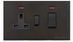 M Marcus Heritage Brass Windsor Range 45A Cooker Unit Switch/13A Socket